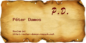 Péter Damos névjegykártya